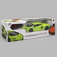 Радиоуправляемая машинка Lamborghini Aventador на пульте управления, зеленый, 1:14 1:14 RW