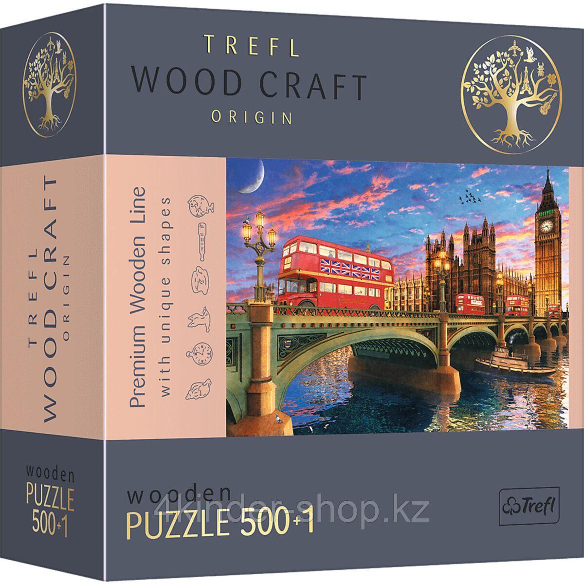 Пазл Wooden Puzzles "Вестминстерский дворец, Биг Бен, Лондон" TREFL