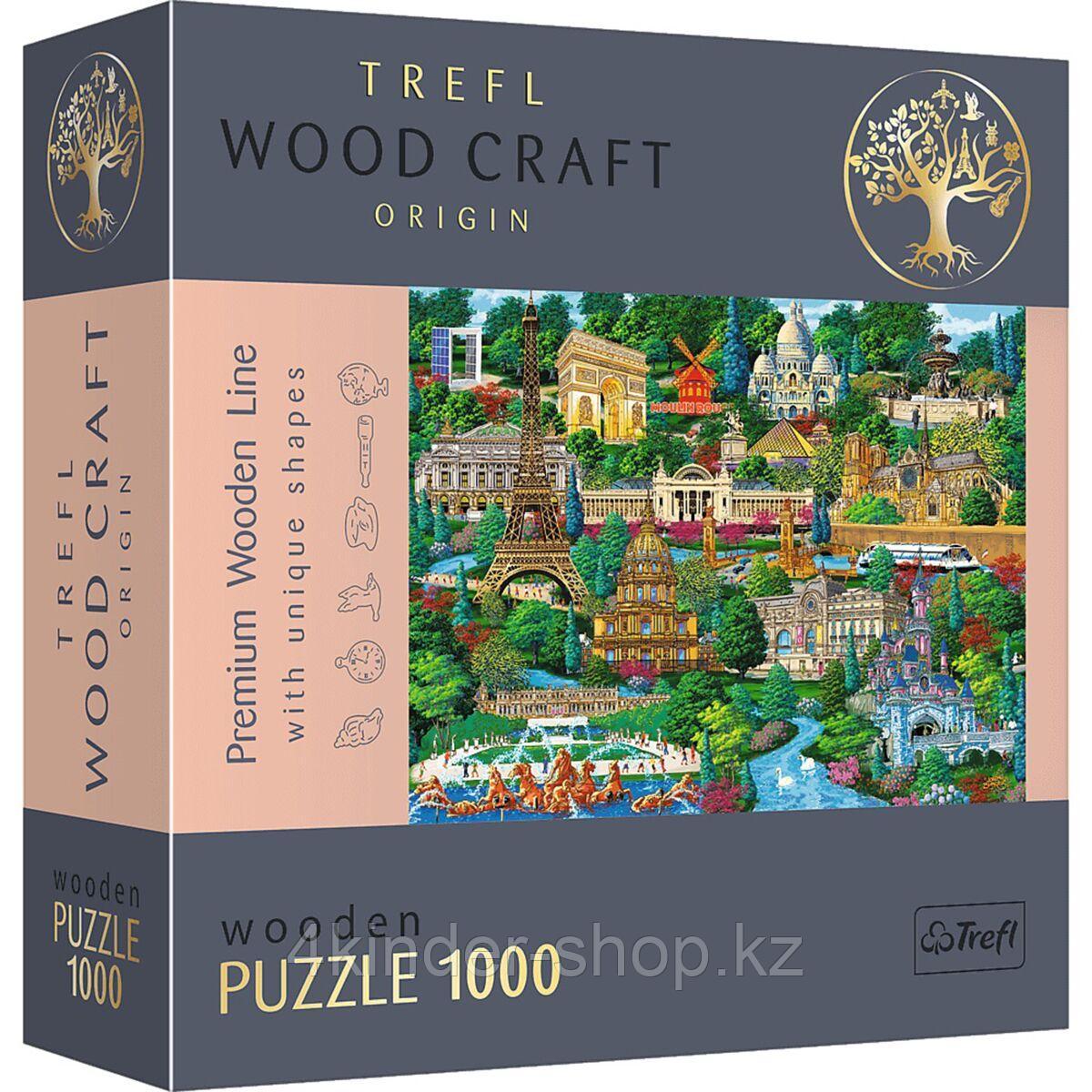 Пазл Wooden Puzzles "Знаменитые места Франции" TREFL