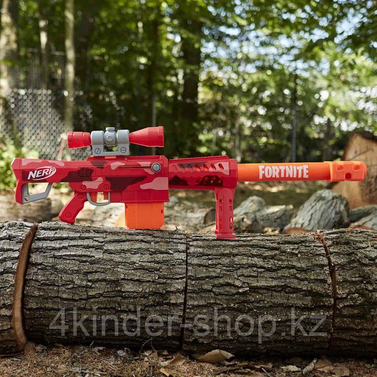 Nerf Fortnite Heavy SR Blaster Nerf Blaster алынбалы к здеуіш, 6-дартты қысқыш - фото 3 - id-p105820985