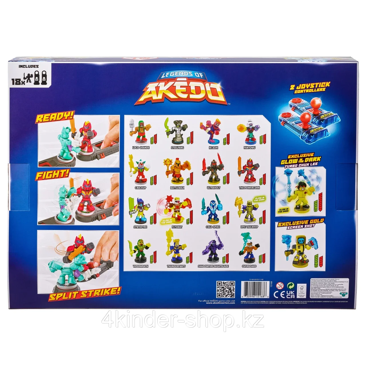 Akedo эксклюзивный коллекционный набор All Star 18 фигурок Ultimate Arcade Warrior и 2 джойстика - фото 7 - id-p105820987
