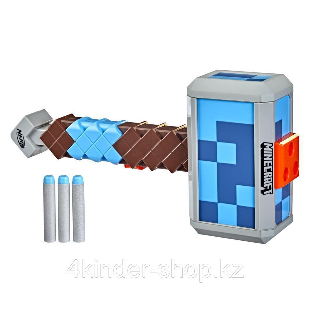 Бластер Нёрф Nerf Minecraft Stormlander Dart-Blasting Hammer - фото 1 - id-p105820991