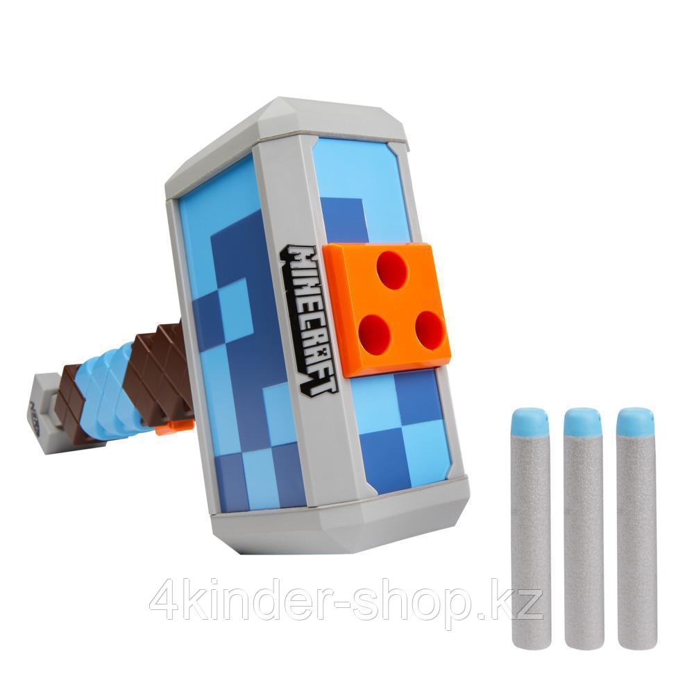 Бластер Нёрф Nerf Minecraft Stormlander Dart-Blasting Hammer - фото 4 - id-p105820991