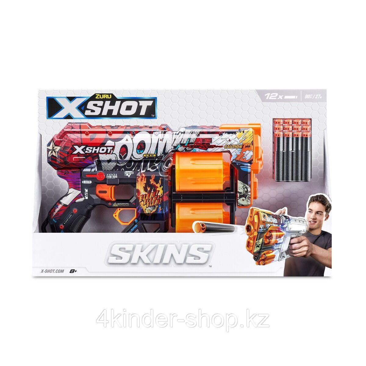 Игрушка Бластер Dread - Boomс 12 стрелами Skins X-Shot - фото 3 - id-p105821106