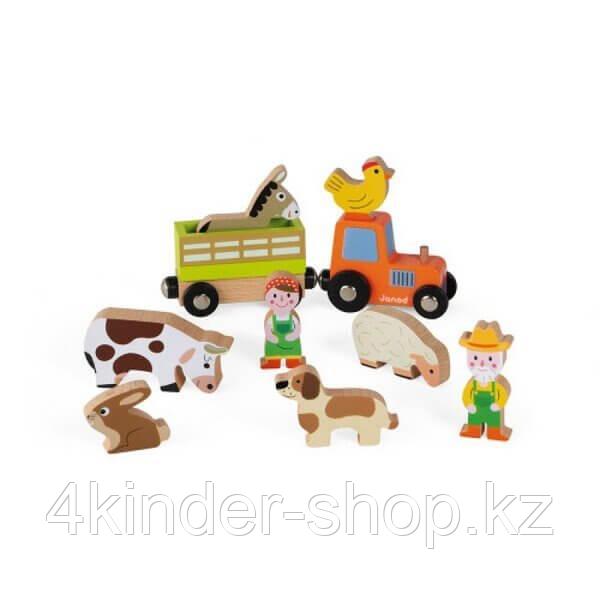 Игровой набор Janod Ферма с животными 3D - фото 3 - id-p105821127