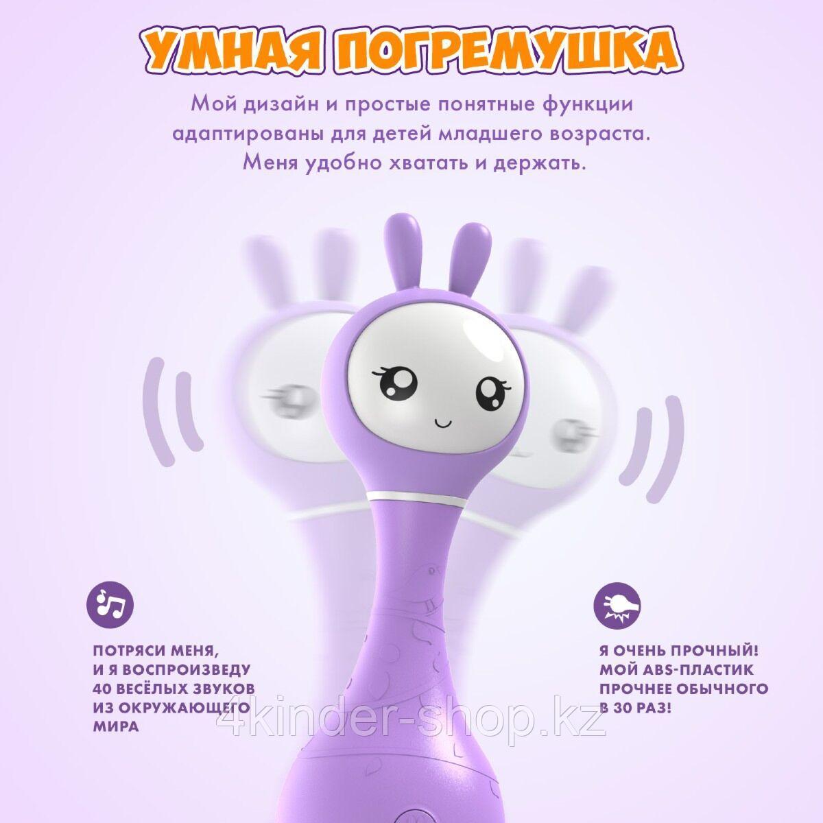 Музыкальная игрушка Умный зайка R1 фиолетовый Alilo - фото 3 - id-p105821148