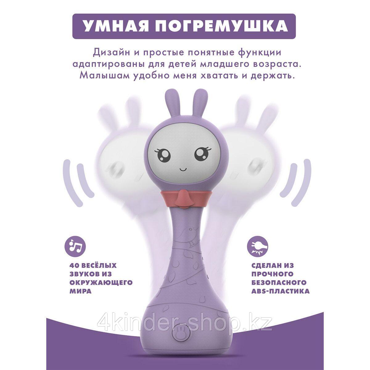 Музыкальная игрушка Умный зайка R1+ Yoyo фиолетовый Alilo - фото 4 - id-p105821152