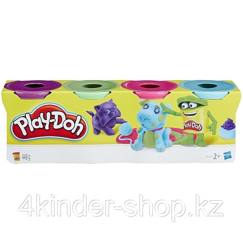 Набор пластилина Play-Doh в ассортименте 4 баночек - фото 1 - id-p105821276