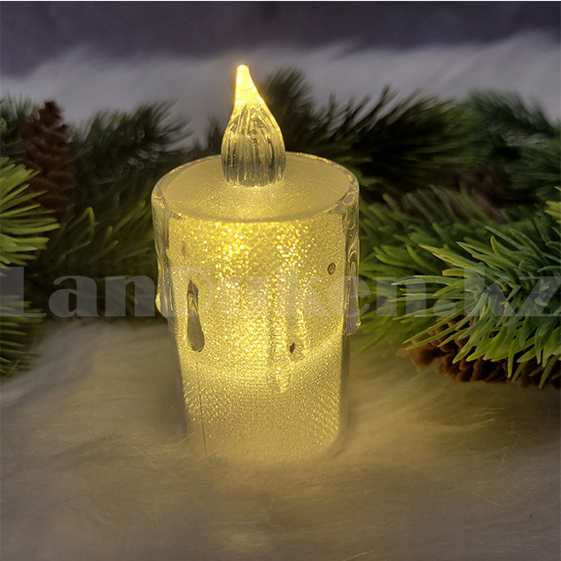 Светодиодный фонарик LED свеча "Свечка" для декора 7.9х3.8 см большая - фото 4 - id-p105828100