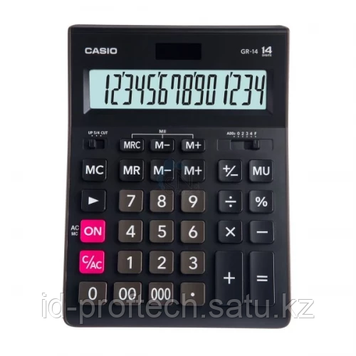 Калькулятор настольный CASIO GR-14-W-EP - фото 1 - id-p105829012