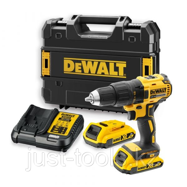 Аккумуляторная безударная бесщеточная дрель-шуруповерт DEWALT DCD777D2K, 18 В, XR