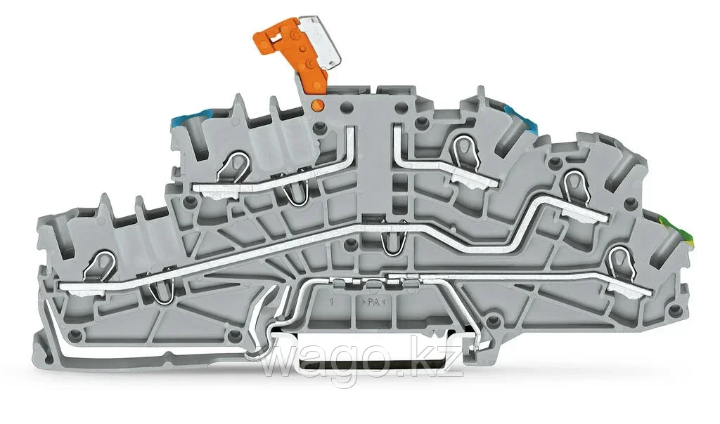Многоуровневая монтажная клеммная колодка; с рабочими пазами; 2,5 мм² WAGO 2003-6641