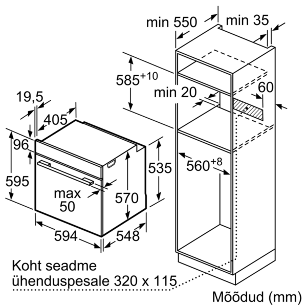 Электрический духовой шкаф Bosch HBA533BB0S - фото 3 - id-p105834272