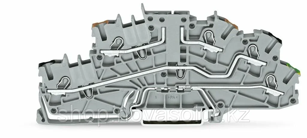 Многоуровневая монтажная клеммная колодка; с рабочими пазами; 2,5 мм² WAGO 2003-6660 - фото 1 - id-p105834671