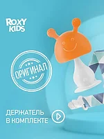 ROXY-KIDS Прорезыватель для зубов в форме груди Грибок с держателем 0+