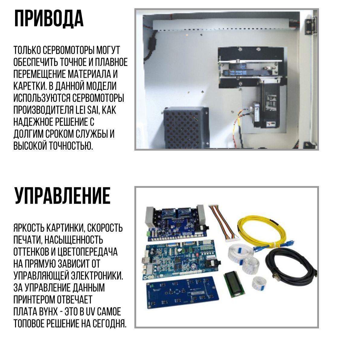UV DTF принтер для печати трансферных наклеек для твердых поверхностей 60 см Формат А2 - фото 3 - id-p105845705