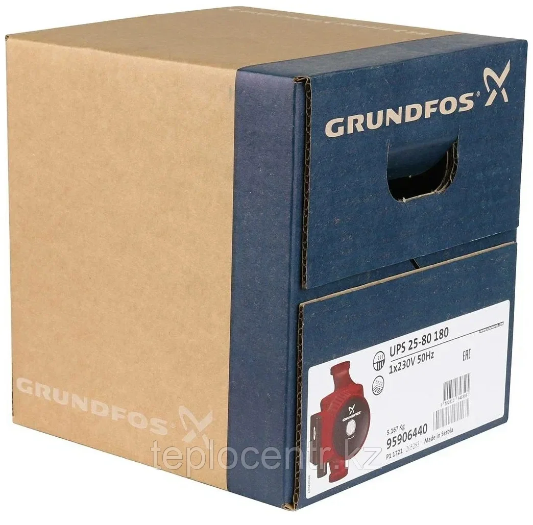 Циркуляционный насос GRUNDFOS UPS 25-80 180 - фото 5 - id-p105846225