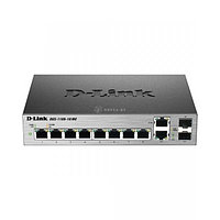 D-Link DGS-1100-10/ME/A2A Коммутатор 8 портов 10/100/1000Base-T и 2 комбо-порта100/1000Base-T/SFP