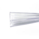 Ценникодержатель двухпозиционный ПРОЗРАЧНЫЙ 39мм LST 123,8см, фото 2