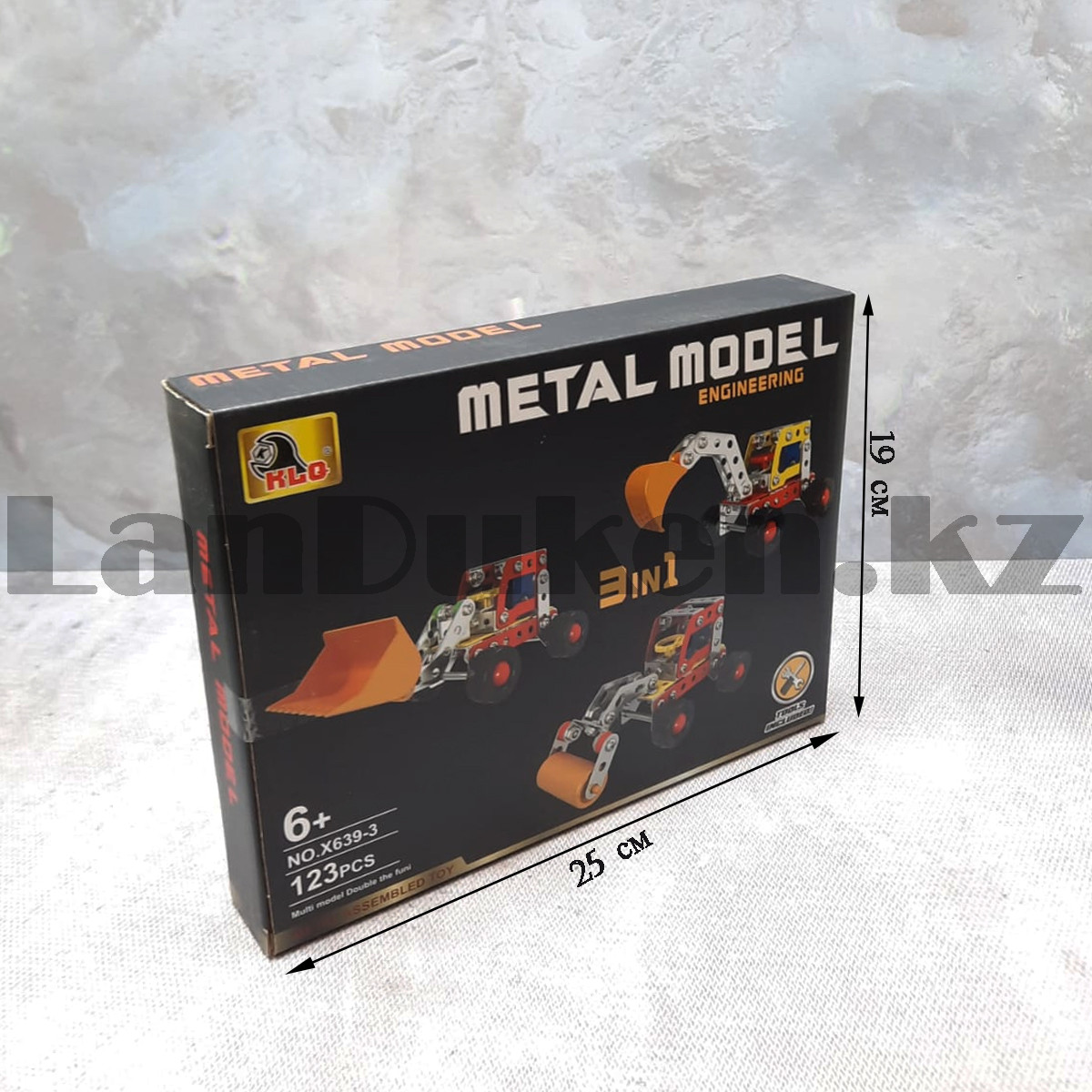 Металлический конструктор Metal Models Стройка 3 в 1 X639-3 (123 детали) - фото 2 - id-p105856816