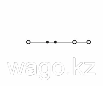 3-проводная сквозная клеммная колодка; 16 мм² для DIN-рейки WAGO 2016-1304/2016-1392, фото 2
