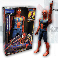 Детская фигурка Человек Паук Spiderman с звуко и светоэффектами с подвижными руками и ногами 30 см