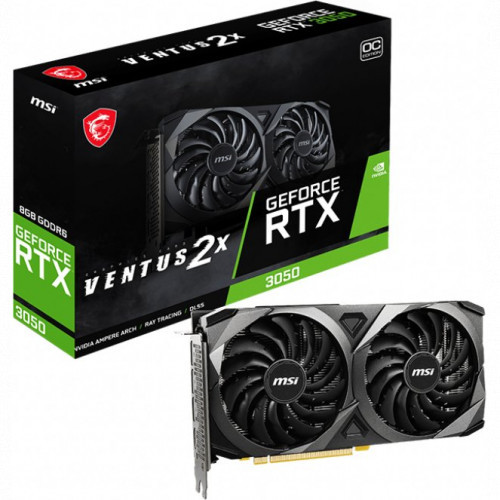 Видеокарта MSI GeForce RTX 3050 8GB GDDR6 VENTUS 2X OC