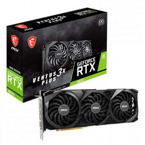 Видеокарта MSI GeForce RTX 3070 8GB GDDR6 VENTUS 3X PLUS OC LHR