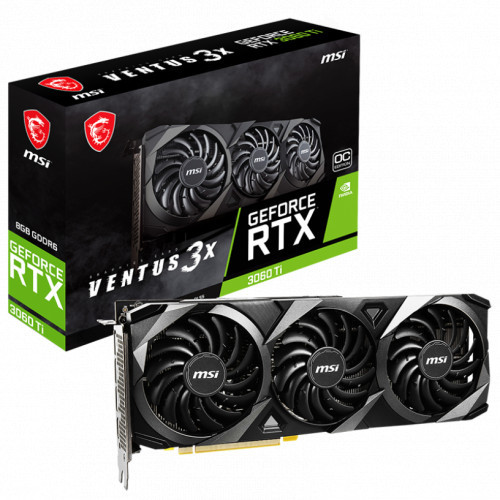 Видеокарта MSI GeForce RTX 3060 Ti 8GB GDDR6 VENTUS 3X OC LHR