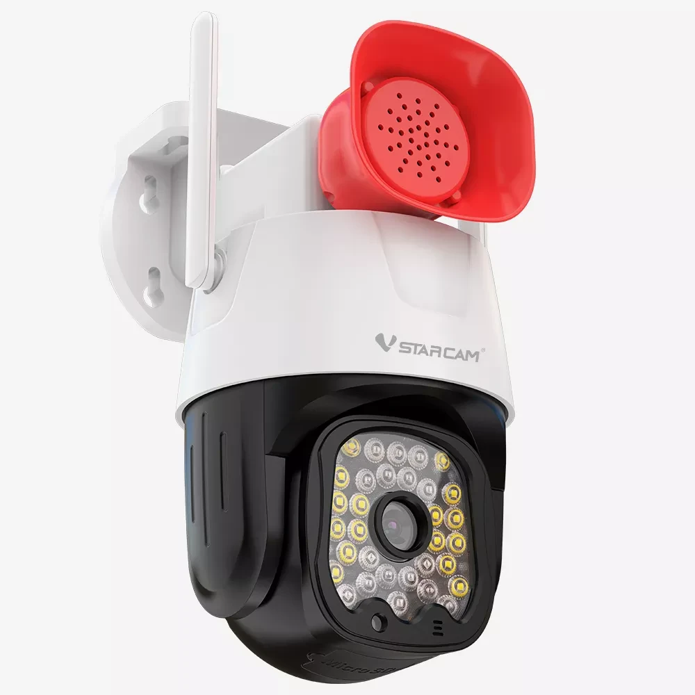 Поворотная наружная 4G камера с мощным динамиком Vstarcam CG666, фото 1