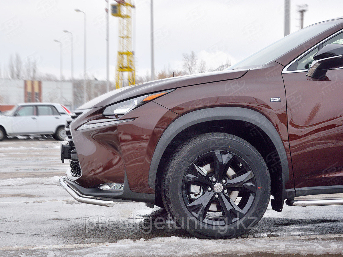 Защита переднего бампера d42 волна Lexus NX200 (Not F-Sport) 2014-17 - фото 3 - id-p105862752