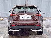 Защита заднего бампера уголки d42 секции Lexus NX 200 (Not F-Sport) 2014-17