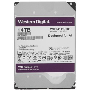 Жесткий диск HDD 14 Tb SATA 6Gb/s Western Purple Pro WD141PURP, 7200rpm, 256Mb