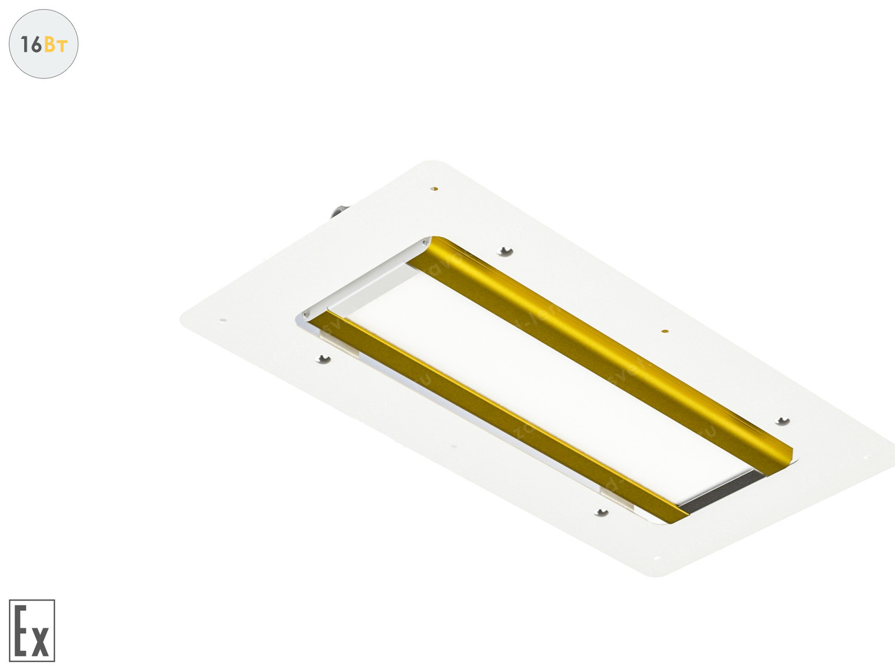 Светодиодный светильник Модуль Взрывозащищенный GOLD, для АЗС, 16 Вт, 120° - фото 1 - id-p105866125