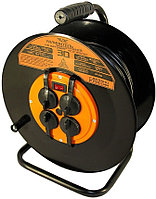 Удлинитель электрический 30 м 4 роз. ТТ ПВС 3х1,5 IP44 катушка металл. 30-4ПВС3150