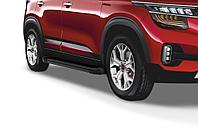 Комплект порогов Black AutoMAX Kia Seltos 2020-