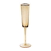 Бокал «Эванс» янтарный с золотым кантом для шампанского в аренду