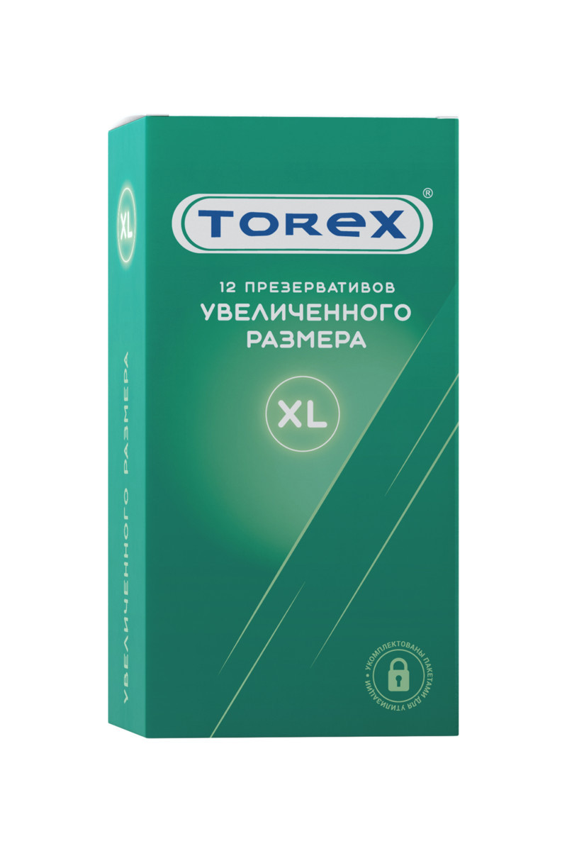 Латексные презервативы УВЕЛИЧЕННОГО РАЗМЕРА TOREX, 12 штук, Россия