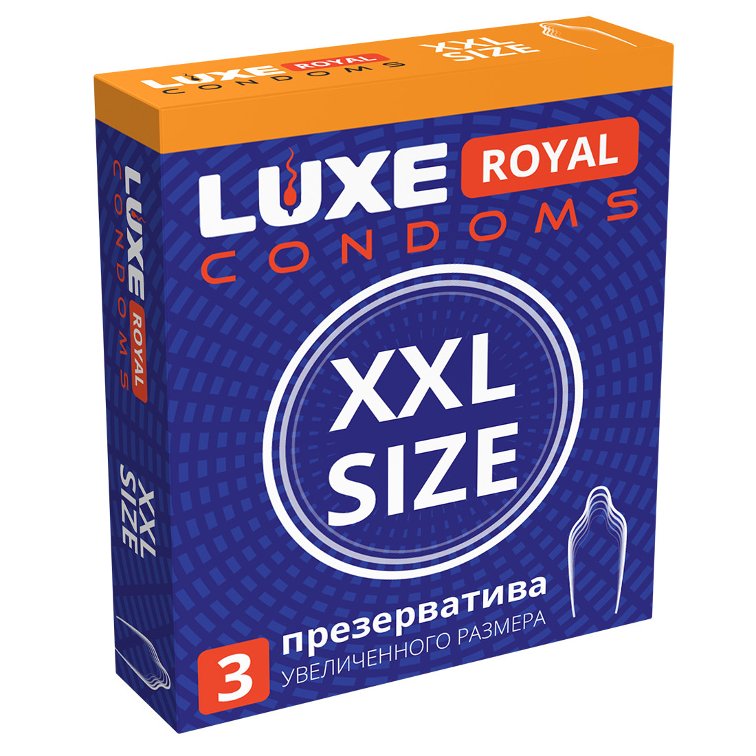 Презервативы "LUXE" XXL SIZE ПАНЕЛЬ, 3 штуки