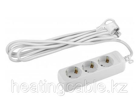 Удлинитель электрический ЭРА U-3e-7m-3x1 с заземлением 3 розетки 7м ПВС 3x1мм2 16А, фото 1