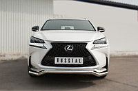 Защита переднего бампера d63 (волна) Lexus NX200 (F-Sport) 2014-17