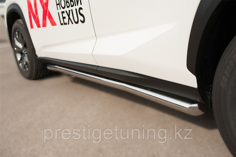 Пороги труба d63 (вариант 1) Lexus NX 200 (F-Sport) 2014-17 - фото 3 - id-p105878981