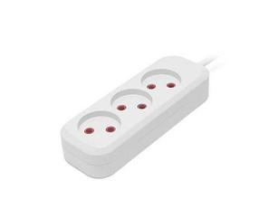 Удлинитель электрический сетевой ЭЛИТА U-3e-3m без заземления 3 розетки 3м 16А/2500ВТ