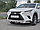 Защита переднего бампера d63 дуга-d63 уголки+клыки Lexus NX300 2017-21, фото 2