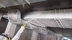 Нанесение на воздуховоды огнезащитных составов