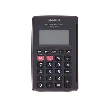 Калькулятор карманный CASIO HL-820LV-BK-W-GP