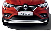 Защита переднего бампера d57 + комплект крепежа Rival Renault Arkana 2019-