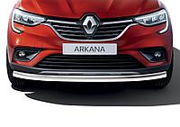 Защита переднего бампера d57 + комплект крепежа Rival Renault Arkana 2019-