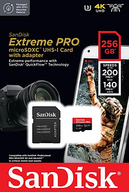 Карта памяти SanDisk MicroSD 256GB 200mb/s