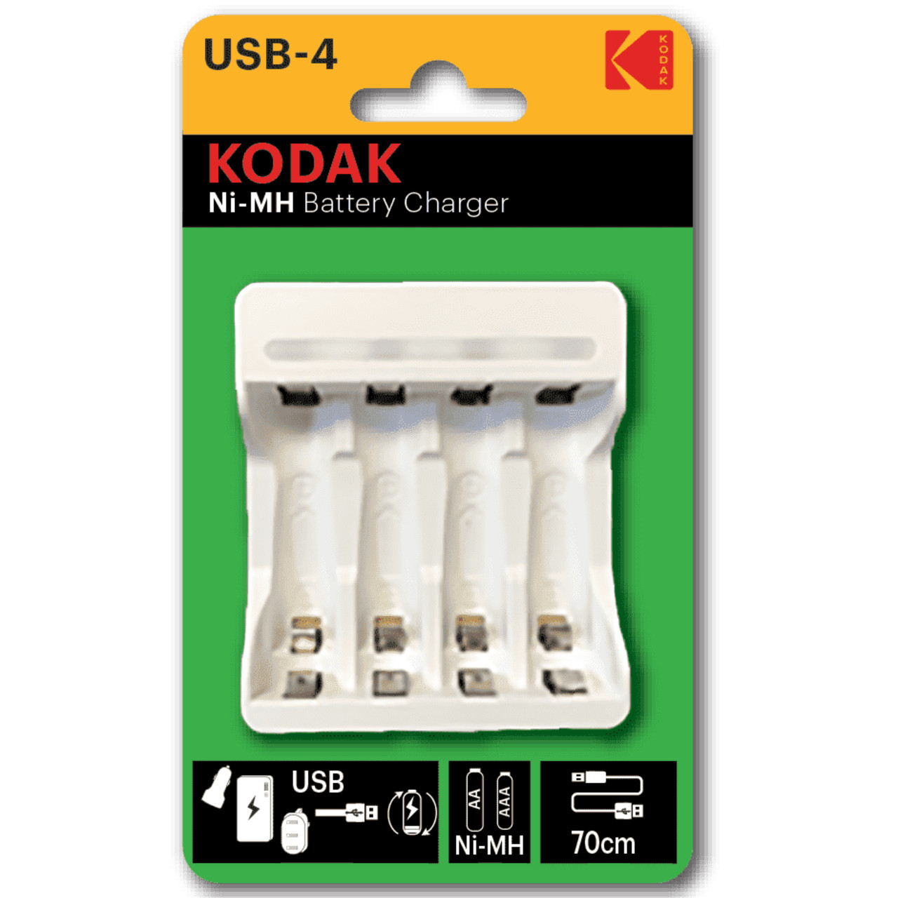 Зарядное устройство Kodak USB-4 C8002B на 4 аккумулятора